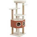 Wjmrf Hexagon Condo Five Platform Cat Tower Clay Cream 152 cm - Product view